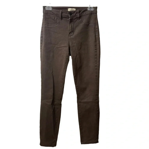 L’Agence Marguerite Coated Jean. Color Espresso. Size 25. - Picture 1 of 6
